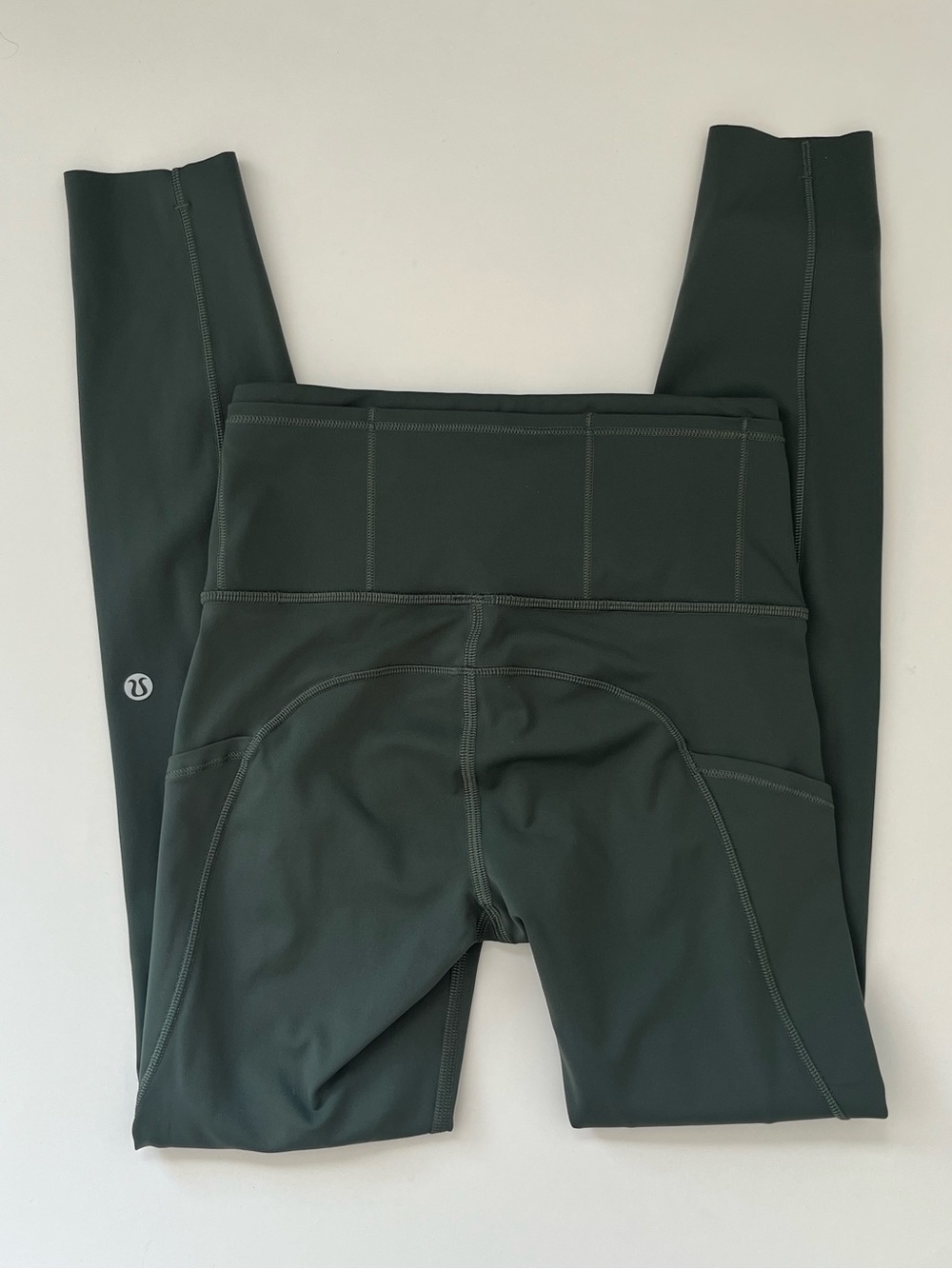 Lululemon fast and free high rise leggings smoked spruce 2